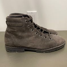 Great Boot With Lots Of Life Left. Color Is Charcoal. It’s Kind Of A Mix Between Charcoal And Clay. These Work Great With Grays Or Browns. Message With Questions. Monkey Boots, John Varvatos, Portland, Brown And Grey, Men's Shoes, Shoe Boots, Man Shop, Boots, Color