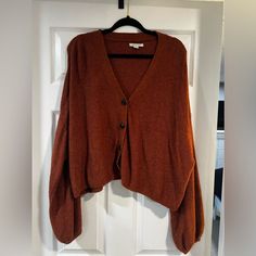 Burnt Orange Color. Super Soft. Worn Only A Couple Times, In Like New Condition. Burnt Orange Color, American Eagle Sweater, Burnt Orange, Color Orange, Colorful Sweaters, Orange Color, A Couple, American Eagle Outfitters, American Eagle