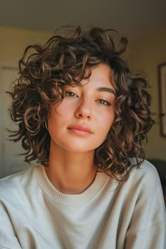 31 Hottest Curly Bob Hairstyles To Strive Now: Finest Bob Coiffure Concepts- #bob #Curly #Hairstyle #Hairstyles #Hottest #Ideas Check more at https://howcandothis.com/hairstyleideas/31-hottest-curly-bob-hairstyles-to-strive-now-finest-bob-coiffure-concepts/ Makeup Tutorial Contour, Curly Bob Haircuts, Curly Hair Advice, Bob Hairstyle Ideas, Contour Makeup Tutorial, Medium Length Curly Hair, Natural Curly Hair Cuts, Bob Haircut Curly, Curly Hair Photos