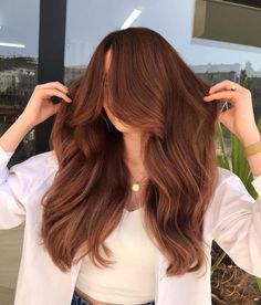 Brown Hair Looks, Brown Hair Color, Ginger Hair Color, Hair Color Auburn, Long Hair Color, Brown Hair Balayage, Dark Brown Hair Color, Hair Color For Women, Winter Hair Color