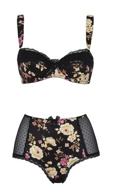 Petite Lingerie, Fashion Design Inspiration, Lingerie Plus Size, Retro Lingerie, Lingerie Inspiration, Hot Lingerie, Printed Bras, High Waisted Briefs