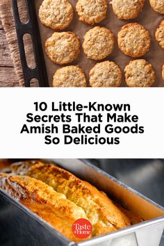 the words 10 little - known secrets that make amish baked goods so delicious