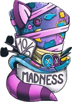 an image of a hat with the word madness on it