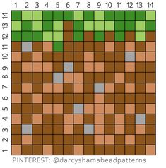 an image of a square pattern with numbers and squares in the middle, as well as two