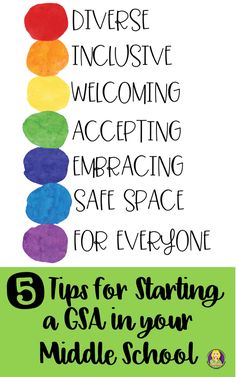 five tips for starting a safe space in your middle school classroom with text overlay that reads 5 tips for starting a safe space in your middle school