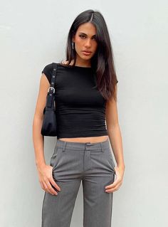 Wishlist Hot Crop Tops, Black Crop Tee, Womens Knit Tops, Cap Sleeve Top, Summer Crop Tops, Strapless Tops, Tee Outfit, Buy Now Pay Later, Casual Tank Tops