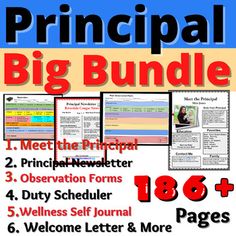 the principals big bundle is shown with information about their work and how to use it