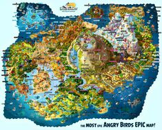 the most angry birds epic map i've ever seen, and it looks amazing