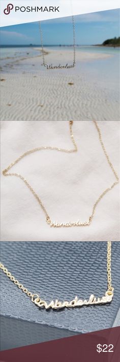 ✨Host Pick✨Wanderlust Traveler Dainty Necklace Wanderlust traveler dainty pendant necklace  Size: 16 inches with 2.5 inch extender  Color: Gold  Material: zinc alloy Golden Threads Jewelry Necklaces Wanderlust Necklace, Dainty Pendant Necklace, Thread Jewellery, Dainty Pendant, Necklace Size, Dainty Necklace, Necklace Sizes, Boutique Jewelry, Ladies Boutique