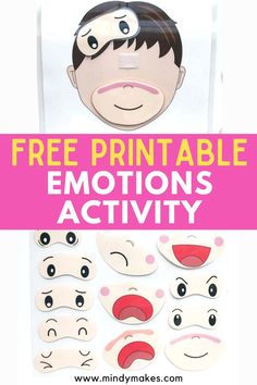 the free printable emotions activity for kids