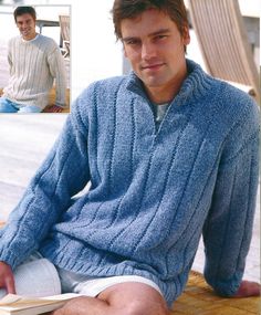 Cheap  Vintage Knitting Pattern  PDF file only via immediate DIGITAL DOWNLOAD in English, row by row instructions (knitting book or magazine high quality scan) NOT A FINISHED PRODUCT Knitting instructions for: CLASSIC Textured Men's Sweater with Round neck or Stand-up collar with zip. It has wide rib motif. SIZE to fit chest: 38-40-42-44-46-48 inches REQUIRED YARN Aran 60% Acrylic, 25% Cotton, 15% Wool 100 grams (3.53 ounces) 259 yards (2370 meters) KNITTING NEEDLES 1 pair 5 mm (UK6 - USA 8); 1 Mens Knit Sweater Pattern, Mens Knit Sweater, Knitting Instructions, Mens Sweater, Knit Men, Vintage Knitting Patterns, Knitting Books, Pattern Store, Online Pattern