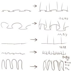 how to draw waves in different ways with the help of handwritten instructions for beginners