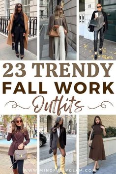 23 Chic Fall Work Outfits & Business Casual Outfits for Autumn