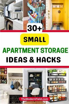 small apartment storage ideas and hacks to make it easier for people to use them