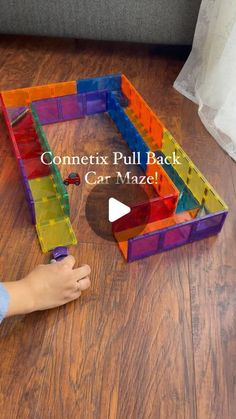 Mahima 🌈 Toy Collector on Instagram: "Connetix Pull Back Car 🚘 Maze  I’ve seen a lot of cool motorized car @connetix_tiles mazes recently and since we didn’t have any, I decided to try using our @driventoys pull back cars a go!   The right angle 📐 Connetix triangles worked perfectly with the Connetix rectangles to create a closed maze for the cars!   Stay tuned for more variations of this maze! Follow along for more play ideas.   *Connetix tiles gifted and purchased with collaborative discount.  * @driventoys pull back cars gifted by brand  . . . #connetixtiles #connetix #magnetictiles #driven #drivencars #carmaze #cars #toycars #driventoys #pullbackcars #car #kidsfun" Toddler Car Activities, Dinosaur Activities Preschool, Lolli And Pops, Car Activities, Easy Toddler Activities, Magnetic Toys