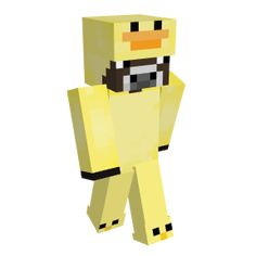 an image of a yellow duck in minecraft