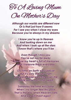 a poem written in the language of a mother on her birthday with flowers and butterflies