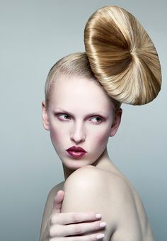 Haute Couture Hair, Hair Expo, Braided Chignon, Blond Woman, Competition Hair, Styled Hair, Couture Hairstyles