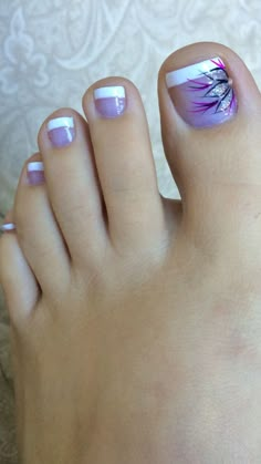 Summer Nails Feet Pedicures, Pedicure Design, French Pedicure Designs, Spring Pedicure, Pedicure Designs Toenails, Toenail Designs, Pedi Ideas, Pedicure Colors