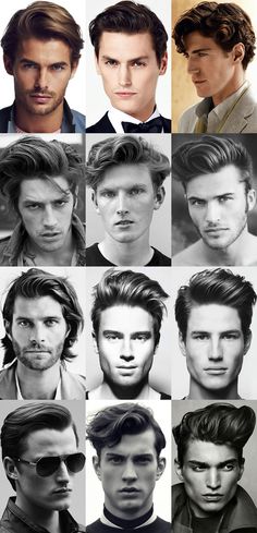 Classic Men’s Hairstyles: The Quiff & How To Style It | FashionBeans Classic Medium Hairstyles, Men’s Classic Hairstyles, Men In 40s Hairstyles, 1900 Mens Hairstyles, Classic Quiff Hairstyles Men, Men’s Quiff Hairstyle, Quiff Hairstyles Men, Classic Quiff, Curly Quiff