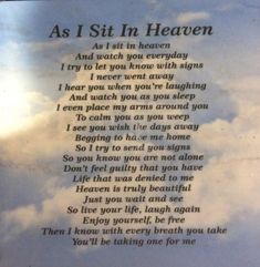 the poem as i sit in heaven