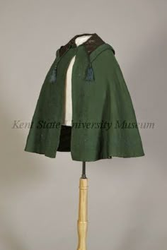 1860 Fashion, Kent State University, Kent State, Period Outfit, Century Clothing, Green Wool, Fantasy Clothing, Historical Clothing, Character Outfits