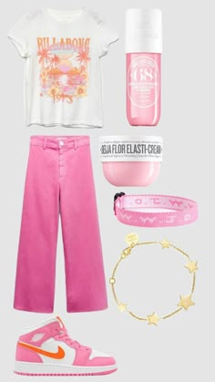 Cute Middle School Outfits, Middle School Outfits, Simple Outfits For School, Preppy Pink, Preppy Girl