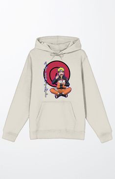 take a bite out of comfort with this naruto shippuden sweatshirt. the hoodie features an image of naruto sitting in front of a red circle and enjoying a bowl of ramen. purple kanji letters appear next to the character. the sweatshirt comes in a tofu color and is equipped with an adjustable hood and a large pouch pocket. fans of the naruto shippuden anime series will love this comfy and cozy hoodie. PacSun Mens Naruto Shippuden Hoodie - Ivory size 2XL Kanji Letters, Bowl Of Ramen, Naruto Images, Pacsun Mens, Red Circle, Large Pouch, Cozy Hoodie, Naruto Shippuden Anime, A Bowl