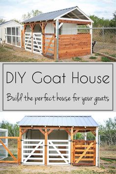 the diy goat house is an easy and cheap way to build your own