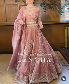 Pink Indian Wedding Dress, Pink Pakistani Bridal Dress, Medical Bedding, Pakistani Bridal Dress, Shadi Dresses, Asian Bridal Dresses, Lehenga Designs Simple, Be Interesting, Latest Bridal Dresses