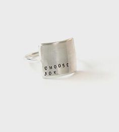 Choose Joy Message Ring Quarter Ring, Sassy Style, Baptism Ideas, Interesting Products, Jewelry Organizers, Choose Joy, Message Jewelry, Ruby Jewelry, Ring Sizer