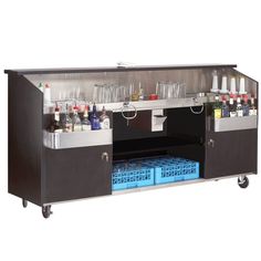 an image of a bar with drinks on it