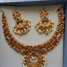 Tarinika Kranti Antique Gold Plated Choker Necklace & Chandbali Earring Indian Jewelry Set South Indian Temple Jewelry Gift for Her - Etsy