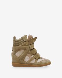 Bekett Sneakers Wedge High Tops, Flat Shoes Men, Isabel Marant Sneakers, Isabel Marant Shoes, Natural High, Wedge Sneakers, Boots And Sneakers, Sneaker Heels, Leather Wedges