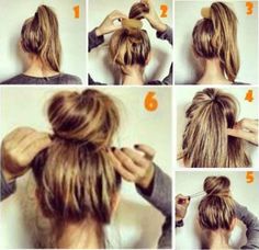 Updo Simple, Simple Updos, Chignon Simple, 2018 Hair, A Messy Bun, Hair Bun Tutorial, Hair 2018, Cute Hairstyles For Medium Hair