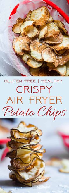 crispy air fryer potato chips are the perfect side dish for any meal