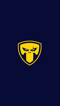 the yellow bull logo is shown on a black background with blue and yellow colors, it appears to be an emblem for a sports team