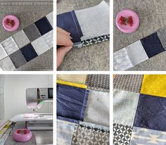 the process of making a patchwork quilt