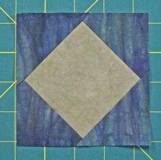 a piece of fabric with a square on it