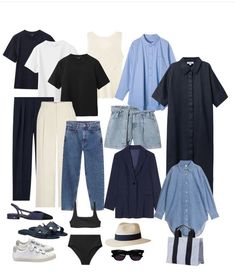 Korea Capsule Wardrobe, Scandinavian Capsule Wardrobe, Scandinavian Wardrobe, Capsule Wardrobe Casual, Classic Capsule Wardrobe, Outfit Upgrade, Fashion Capsule Wardrobe, Summer Capsule Wardrobe