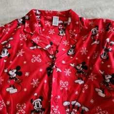 Never Been Worn, Tag Still On, Smoke Free House. Adorable Holiday Pajamas. Christmas Mickey Mouse, Mickey Mouse Pajamas, Christmas Mickey, Holiday Pajamas, Home Free, Pajamas, Disney, Christmas, Red