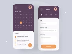 Ui Ux Design, Mobile App Design, App Design, App, Interface Design, Calendar, Calendar App Calendar App Design, Calendar Ui Design, Moodboard App, People App, App Wireframe, App Frame, Interactive Calendar