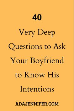 40 deep questions to ask the guy you like, deep questions to ask your boyfriend, deep questions to ask your crush, intimate questions to ask your boyfriend, serious questions to ask your boyfriend, questions to ask your husband, flirty questions to ask a guy, ask to get to know someone, deep questions to ask yourself, deep yes or no questions, hard questions to answer, questions to ask a guy over text, get to know you questions for couples. Question To Ask A Guy Over Text, New Boyfriend Questions, Questions For Ex Boyfriend, Questions To Ask Dating, Deep Relationship Questions To Ask Him, Things To Ask The Guy Your Talking To, Questions To Know If He Loves You, Serious Questions For Couples, Questions To Ask Your Situationship