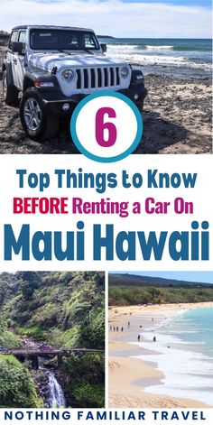 the top things to know before renting a car on mau hawaii