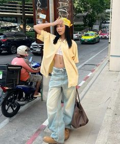 Fashion Inspo Summer, Outfits For College, School Outfits For College, Outfits For School, College Outfit, Clothes Trendy, Denim On Denim, Inspo Outfit