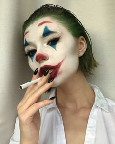 Joker Halloween Makeup, Joker Halloween Costume, Joker Halloween, Joker Makeup, Halloween Makeup Pretty, Pretty Halloween