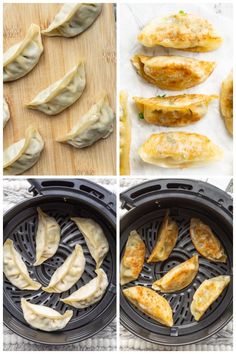 the steps to make dumplings in an air fryer