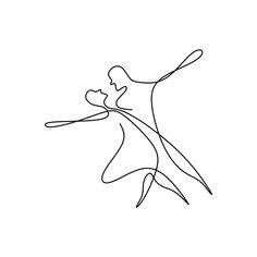 a line drawing of a person holding a frisbee in the air with one hand