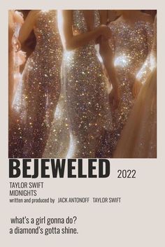 an advertisement for taylor swift's upcoming album, bejeweled