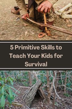 In today's modern world, it can be easy to overlook the essential primitive skills our ancestors once relied upon. But what if the future holds a situation where these abilities are not just useful but critical? Discover the top 5 primitive skills you need to teach your kids for their survival in any situation, from outdoor adventures to unexpected emergencies. Don't leave their fate to chance; give them the tools they need to thrive! Primitive Survival Skills, Bushcraft For Kids, No Fridge Meals, Unschooling Ideas, Primitive Skills, Off Grid Survival, Primitive Survival